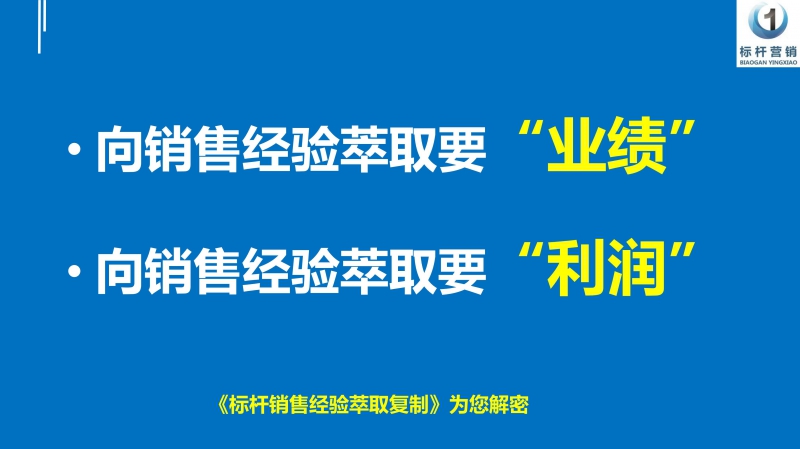 标杆销售经验萃取复制，销售话术提炼萃取，李一环标杆营销商学院_60