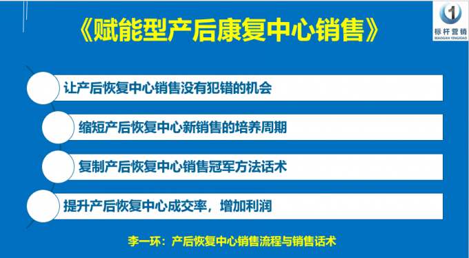 产后恢复中心销售流程与销售话术2